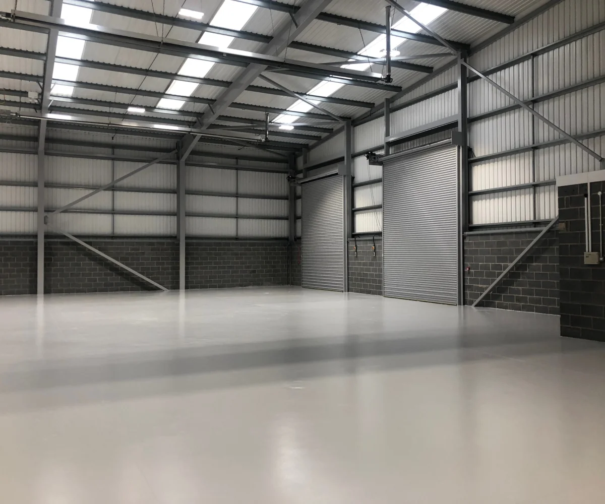 Refurbished industrial unit with a finished floor