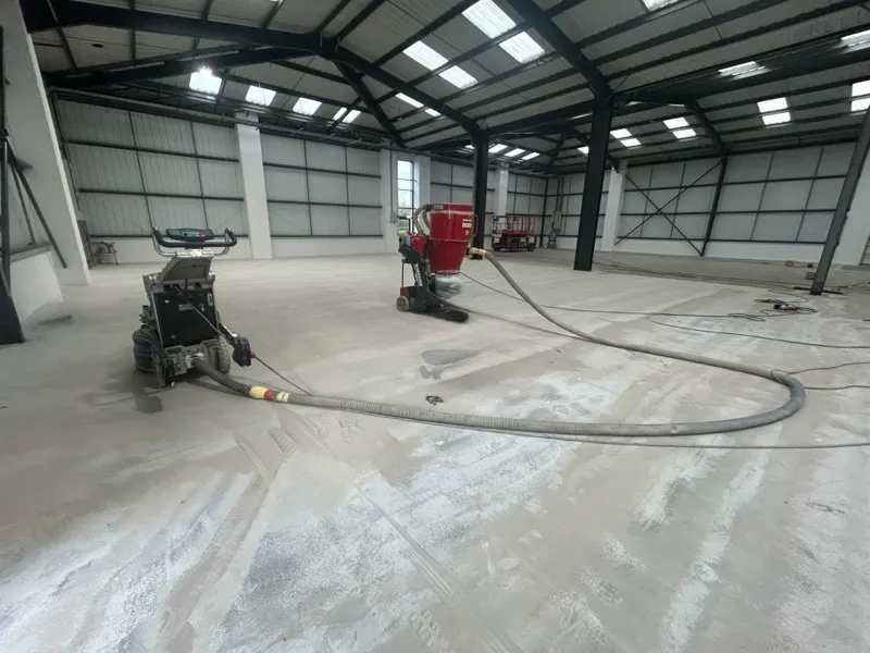 Industrial floor preparation